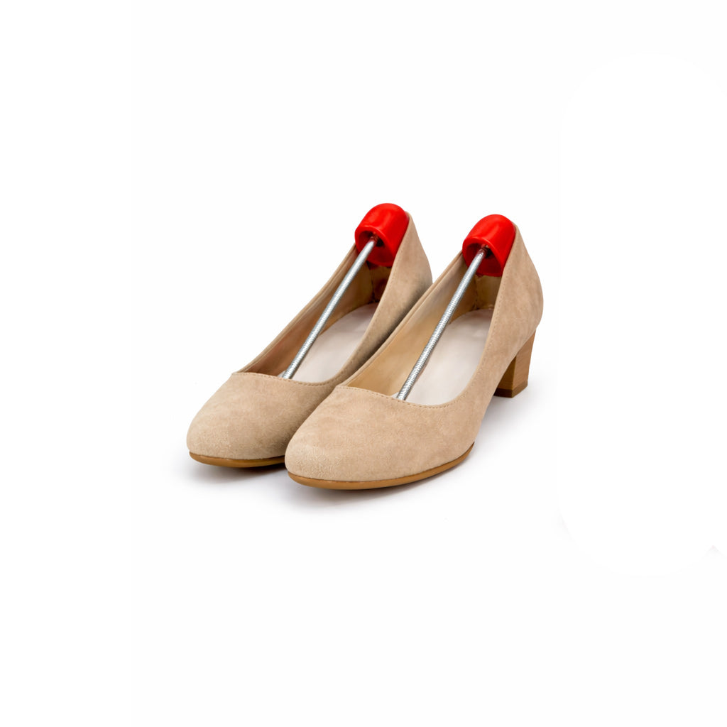 Plastic Spring Shoe Trees Red Adjustable Shape Keeper Footwear Support