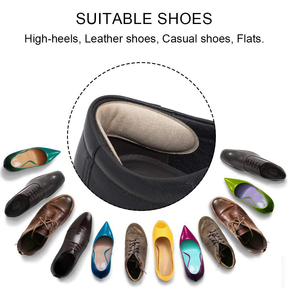 Saphir Insole Heel Grips Medium Leather Self-Adhesive Anti-Slip Shoe Inserts Pair