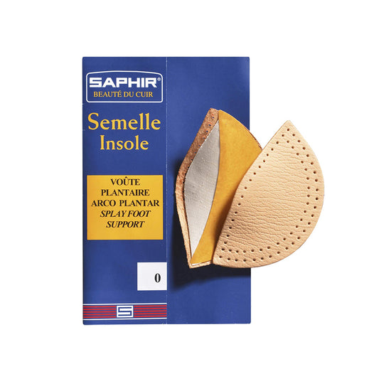 Saphir Leather Instep Arch Supports Luxury Natural Leather Insoles