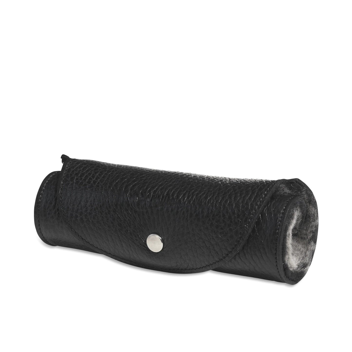 Saphir Medaille D'Or Polishing Glove Calf Leather & Lambswool Shine Mitt, Black