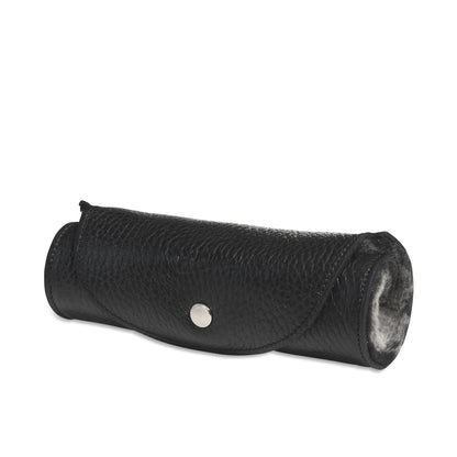 Saphir Medaille D'Or Polishing Glove Calf Leather & Lambswool Shine Mitt, Black