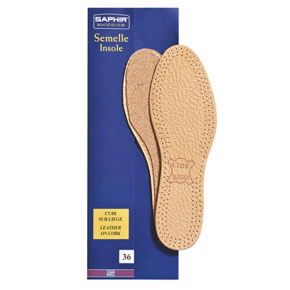 Saphir Semelle Leather & Cork Insoles