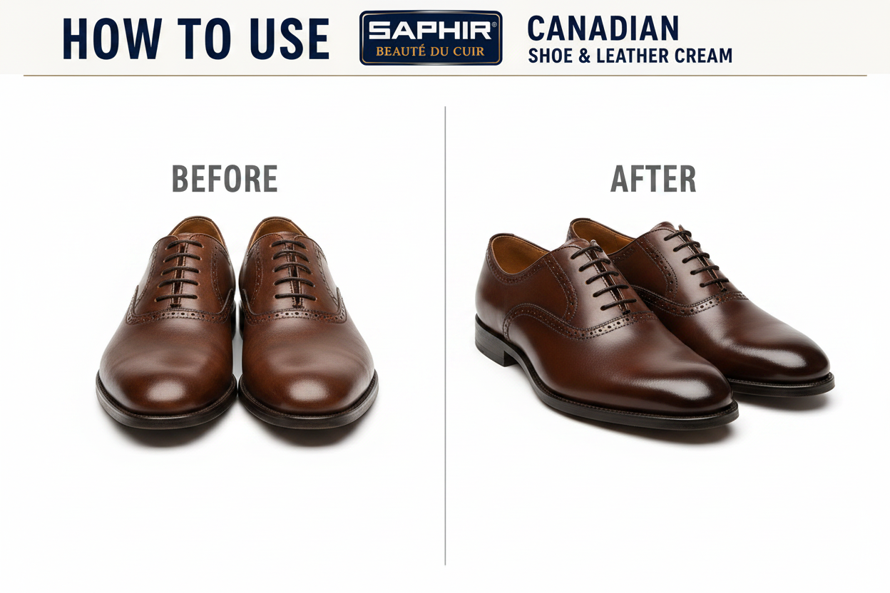 Saphir Canadian Cream - Premium Leather Care from Beaute du Cuir