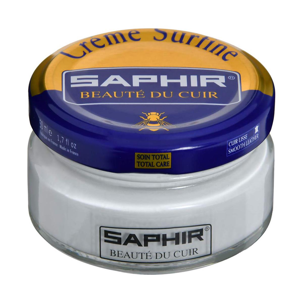 Saphir Creme Surfine shoe polish 50ml jar birch