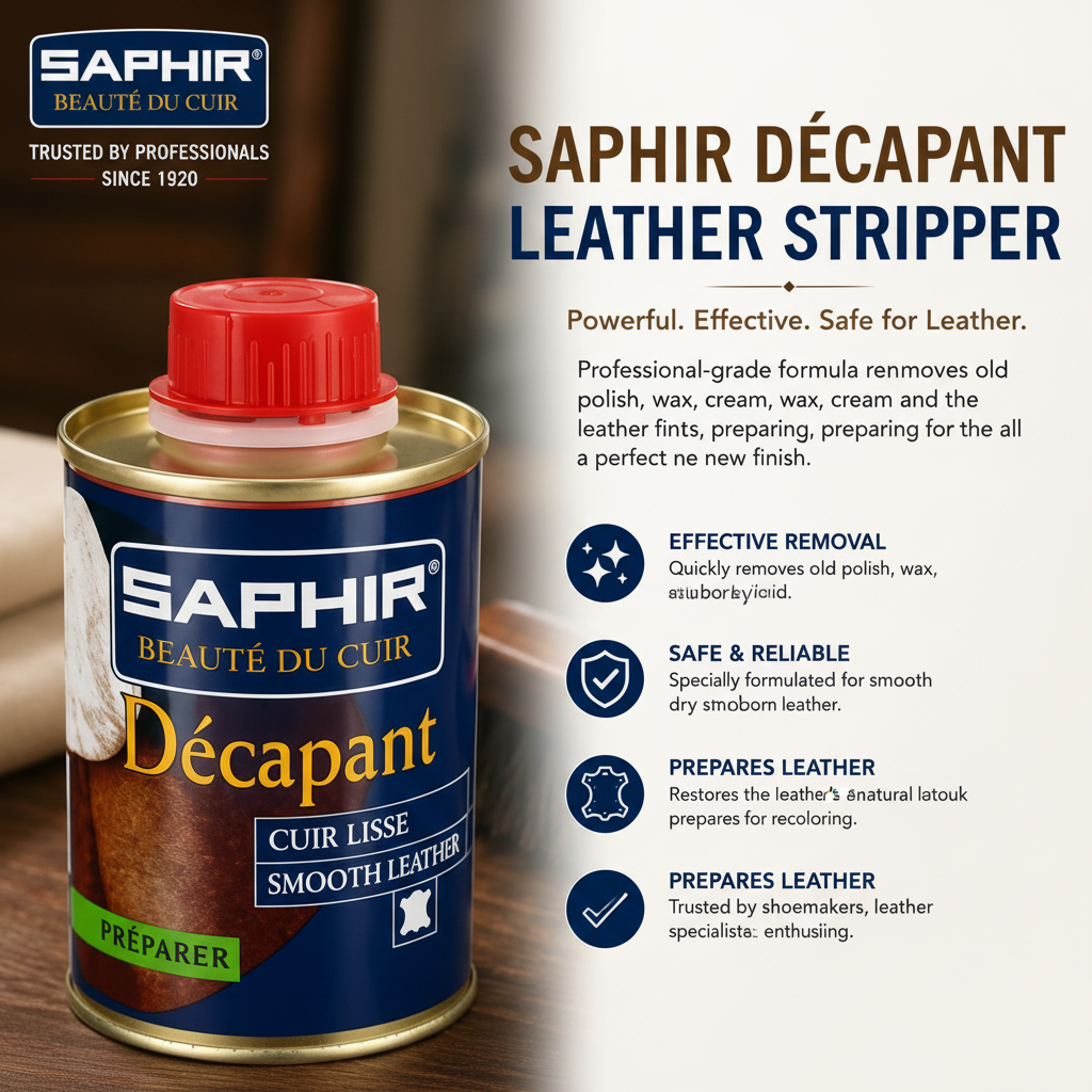 Saphir Decapant Leather Stripper 100ml