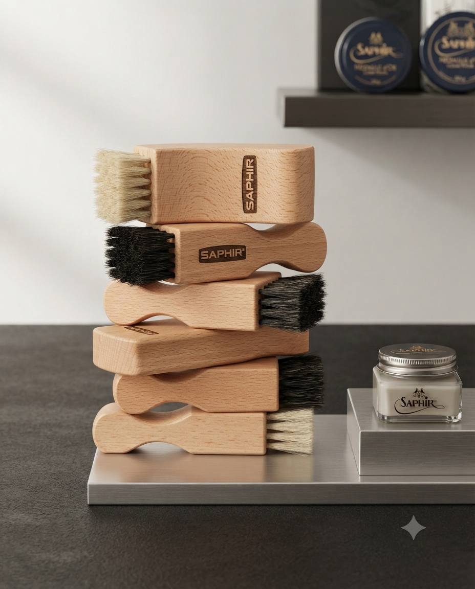 Saphir Pommadier Brush Beaute Light Wood