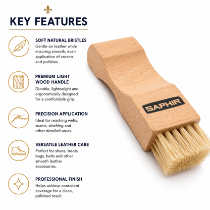 Saphir Pommadier Brush Beaute Light Wood