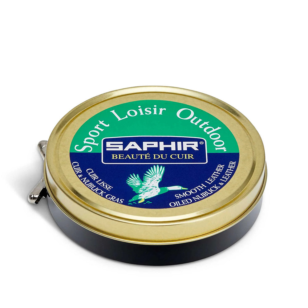 Saphir Sport Loisir Outdoor 250ml - Black Dubbin Wax for Waterproofing