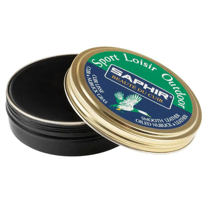 Saphir Sport Loisir Outdoor 250ml - Black Dubbin Wax for Waterproofing