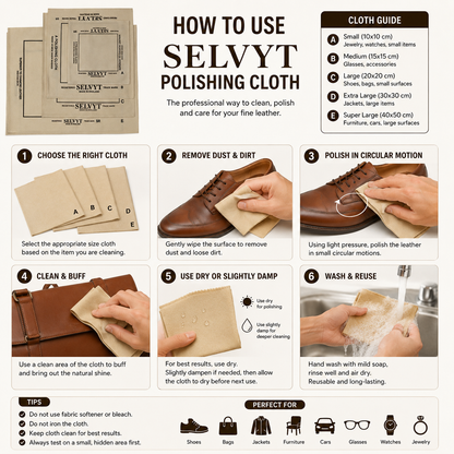 Selvyt Polishing Cloth SR for Shoes and Boots