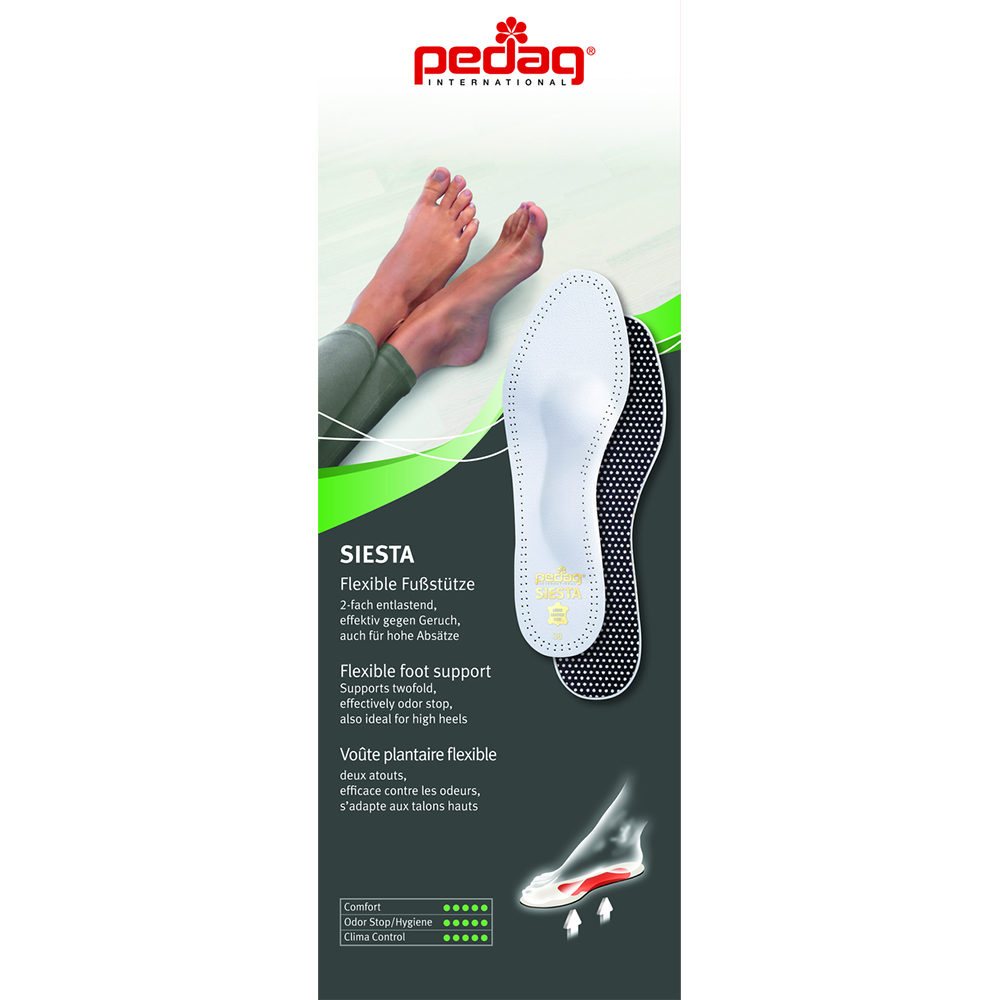 Pedag Siesta Comfort Insoles White Leather