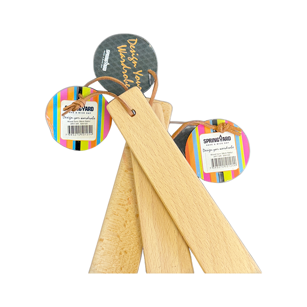 Springyard Beech Wood Shoehorns 38cm 3Pcs