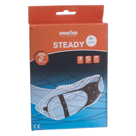 Springyard Steady Ice Grips Black Anti-Slip Footwear