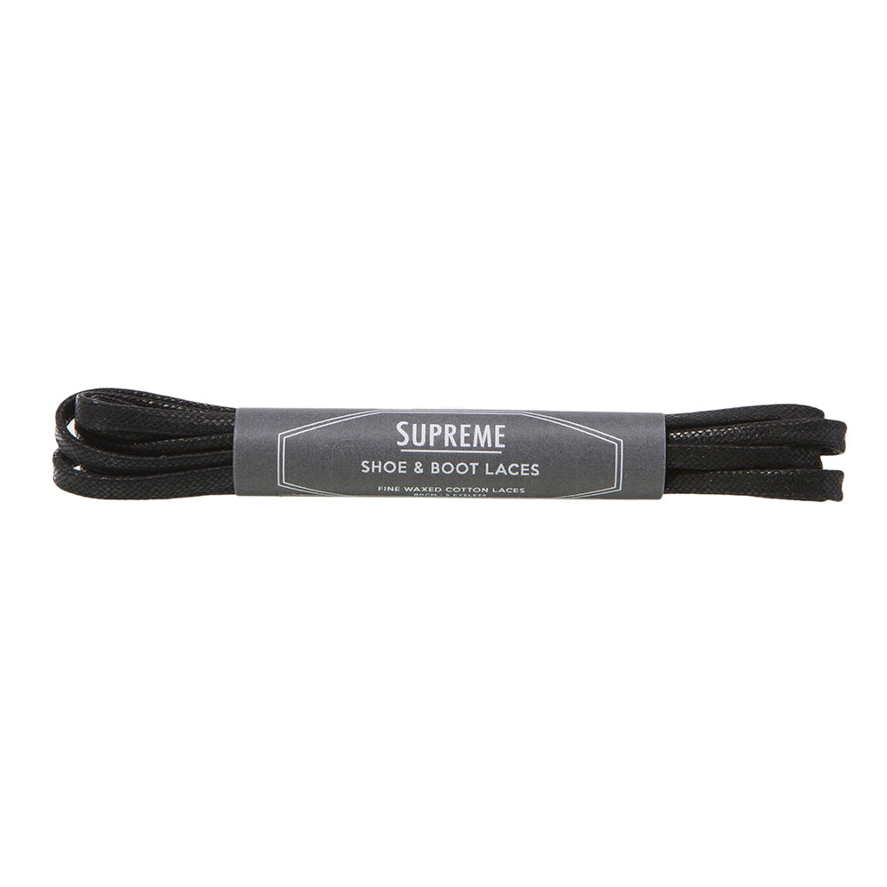 Supreme Flat Shoe Laces Black