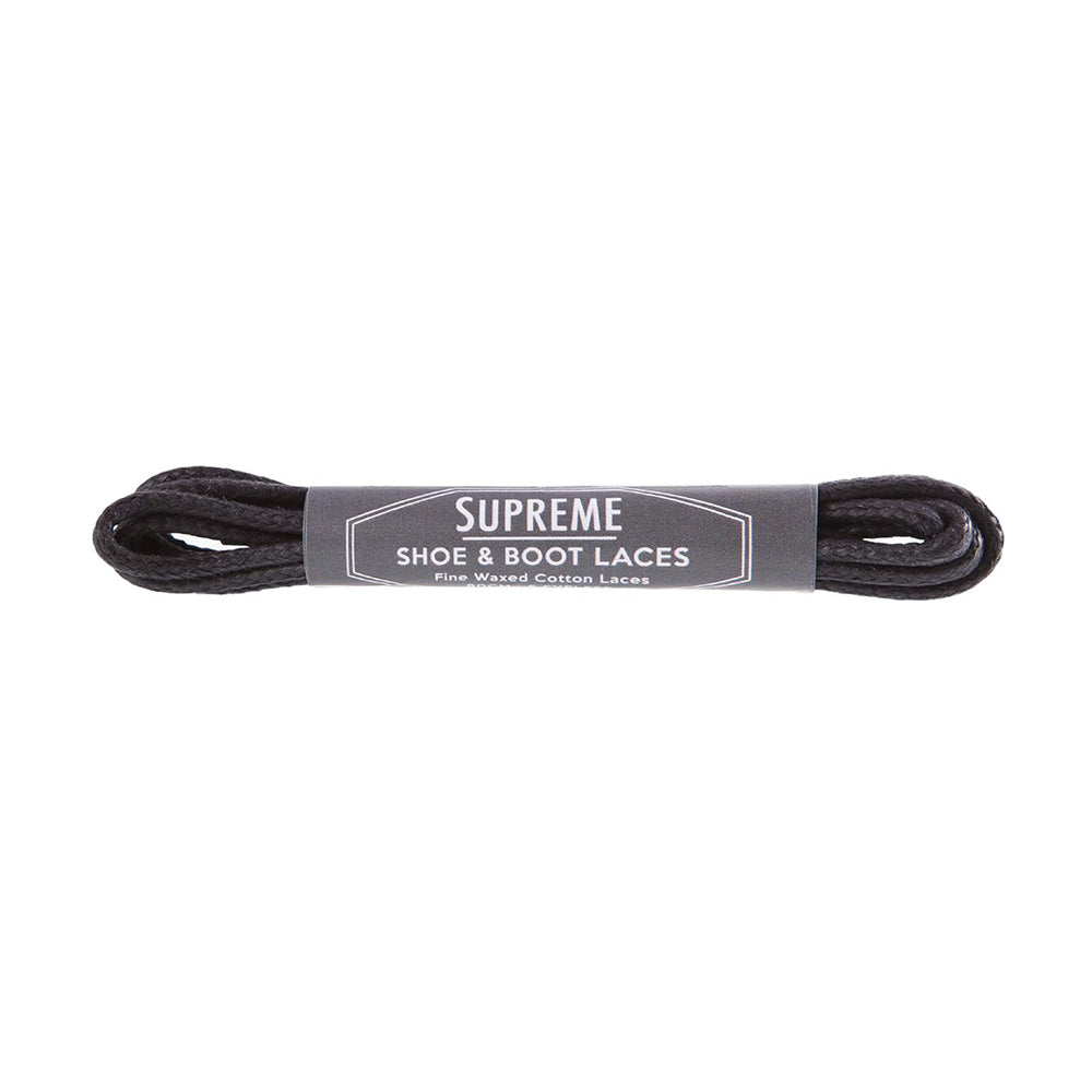 Supreme Shoe Cotton Laces black