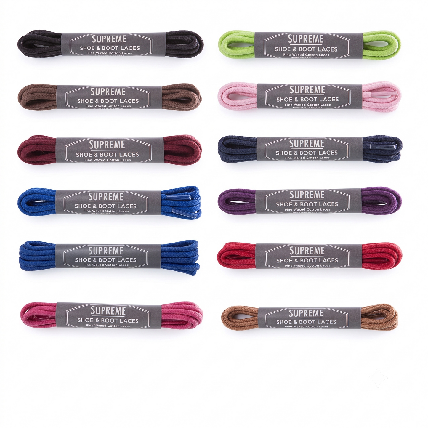 Supreme Shoe Care Fine Wax Cotton Laces