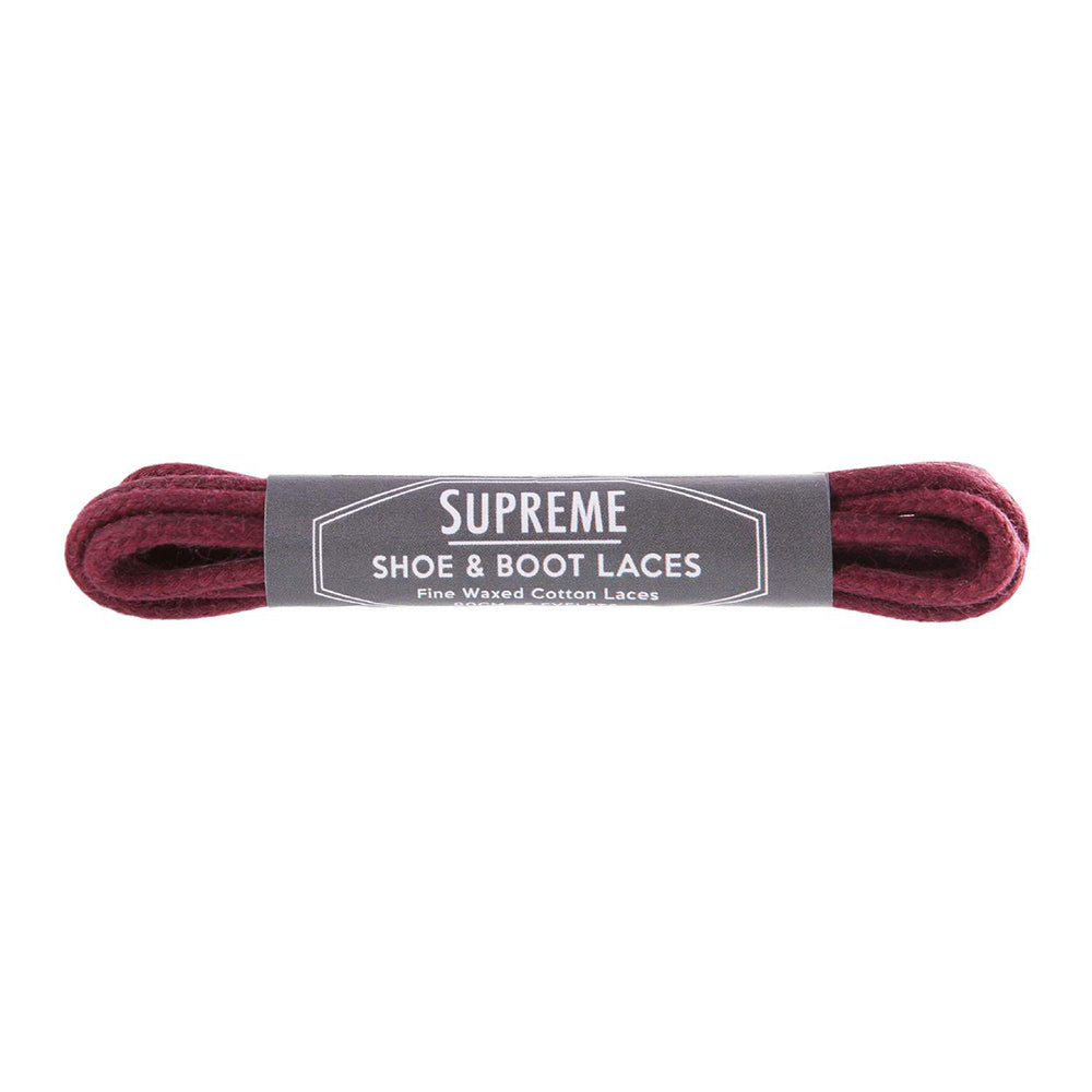 Supreme Shoe Cotton Laces burgundy
