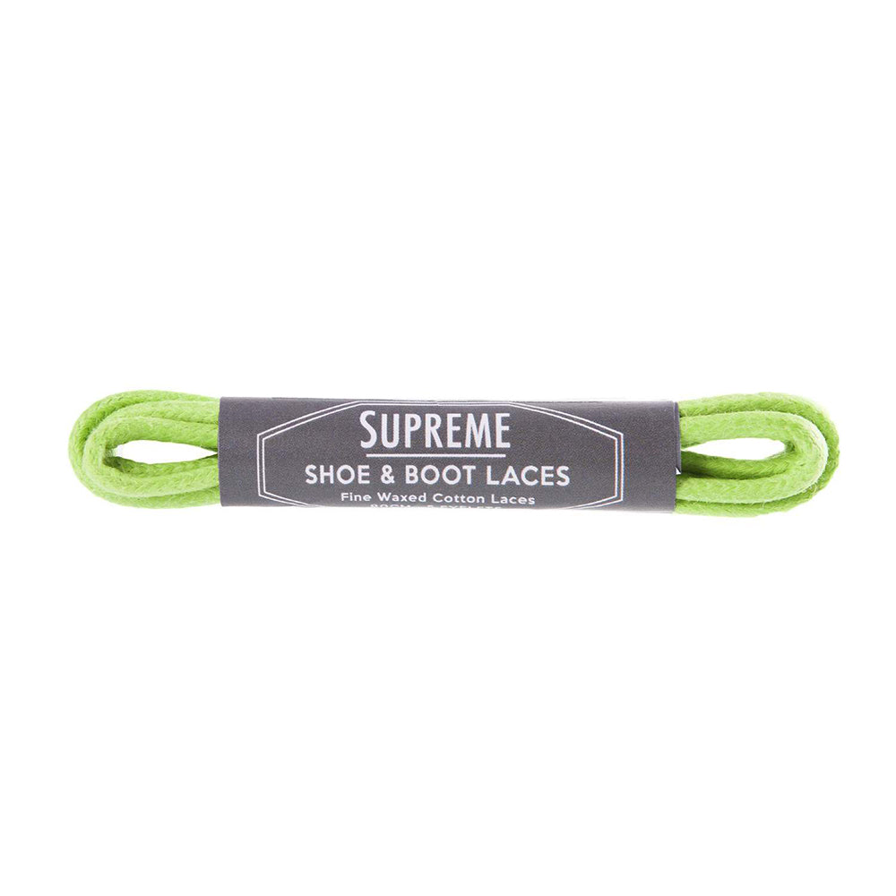 Supreme Shoe Cotton Laces green