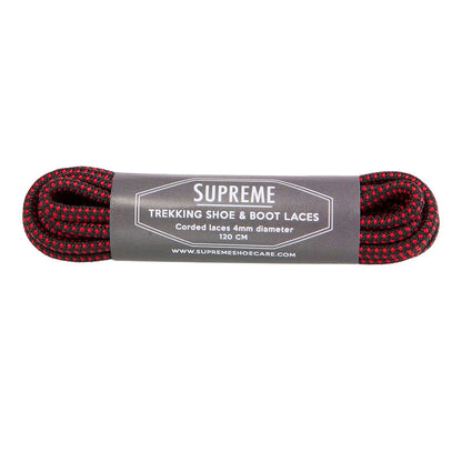 Supreme Trekking Laces Pinpoint red black