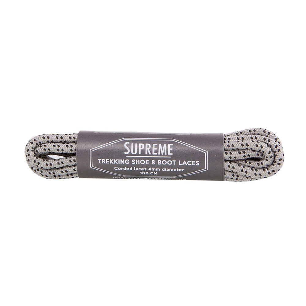 Supreme Trekking Laces Pinpoint silver grey