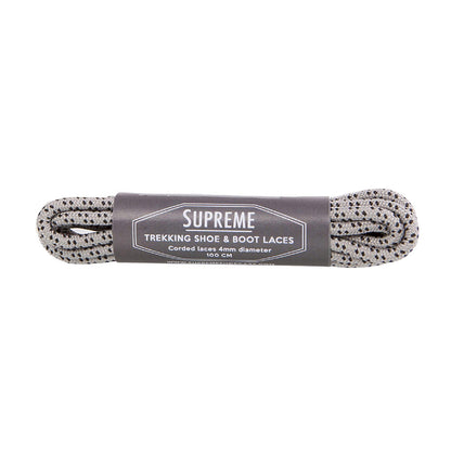 Supreme Trekking Laces Pinpoint silver grey