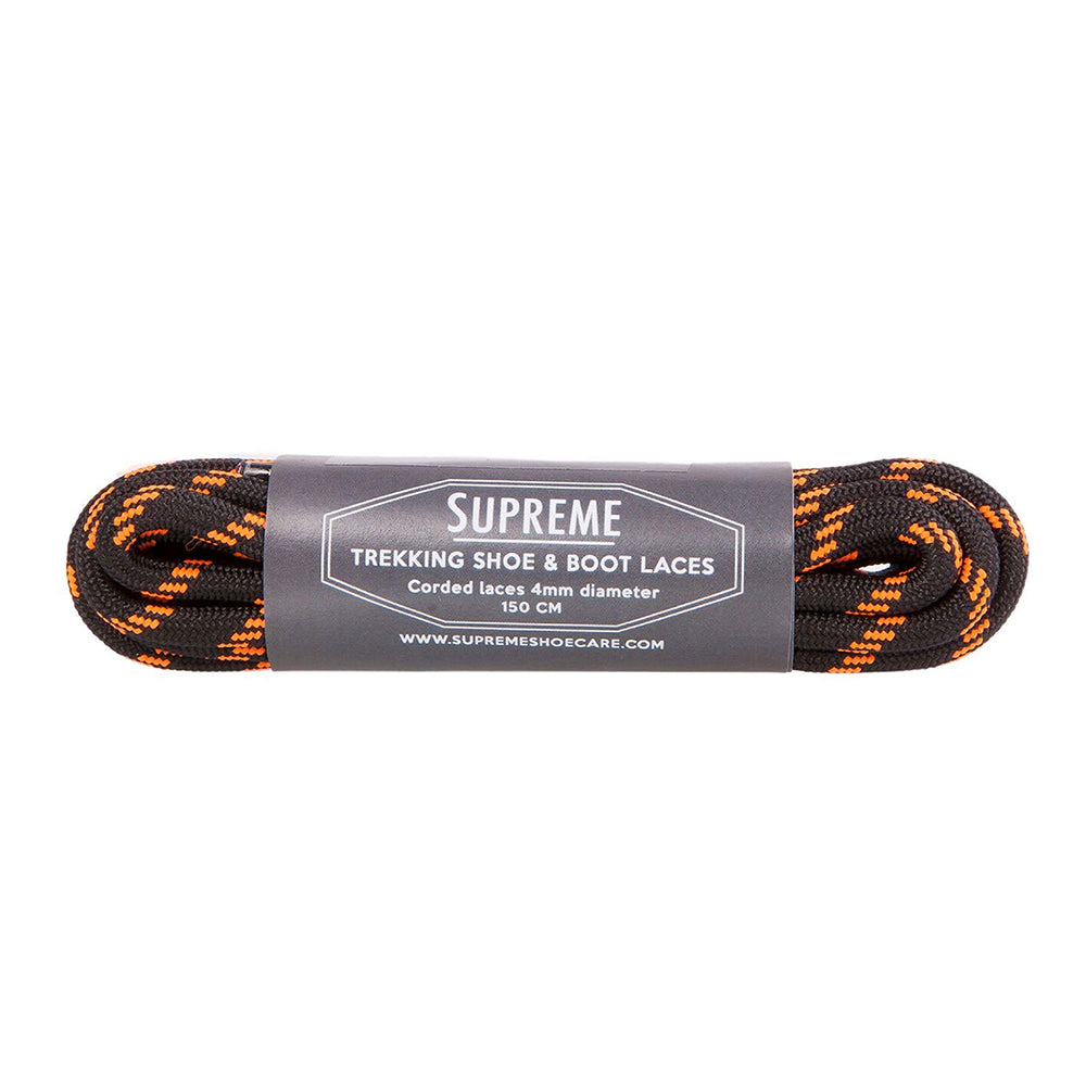 Supreme Trekking Shoe boot laces black orange