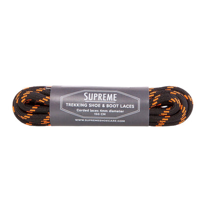 Supreme Trekking Shoe boot laces black orange