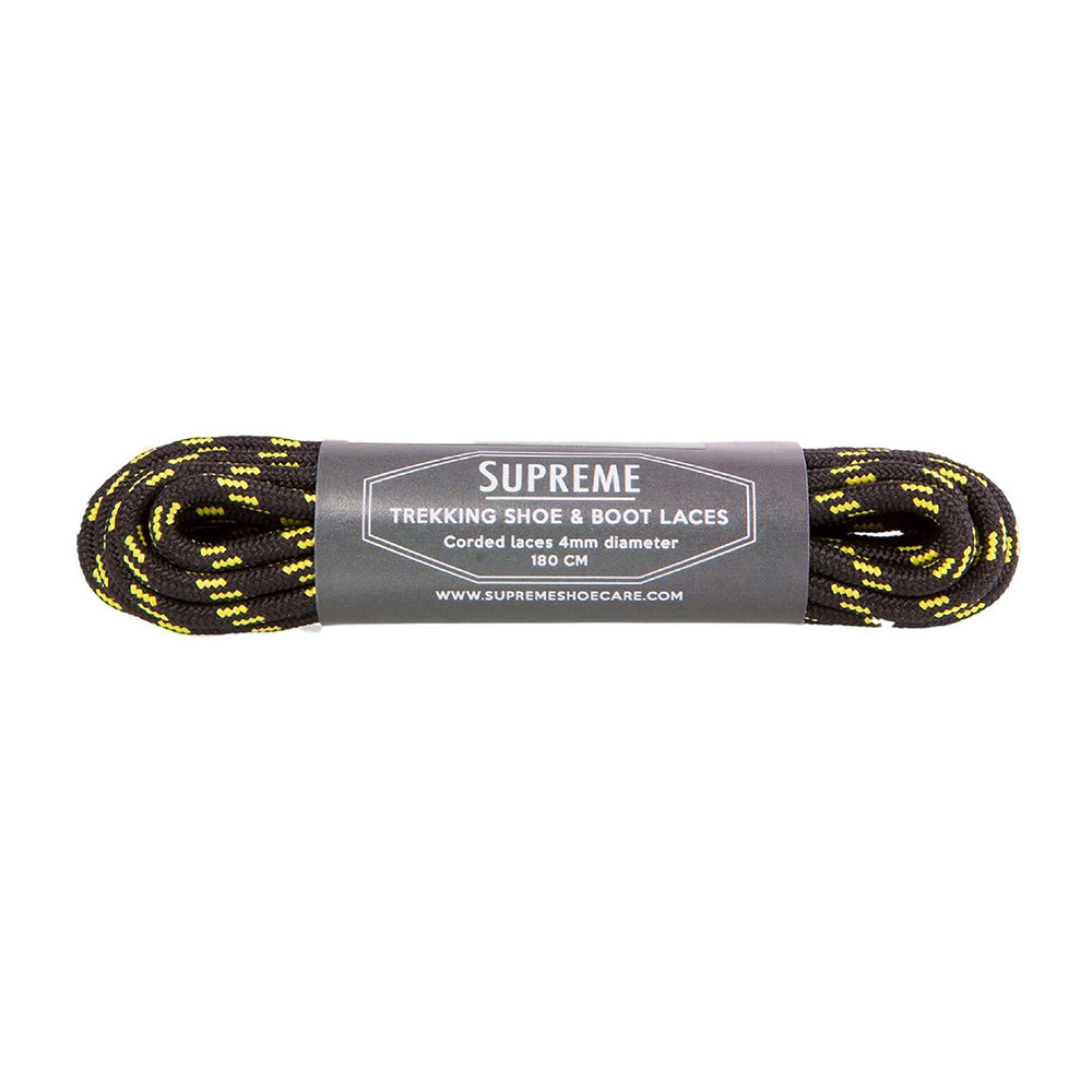Supreme Trekking Shoe boot laces black yellow