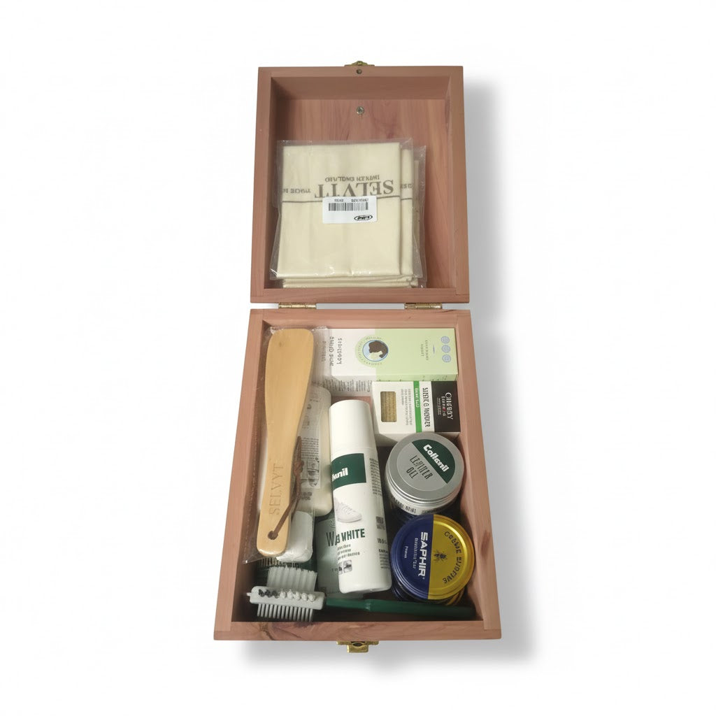 Ultimate Valet Box - Premium Leather, Suede & Sneaker Care Kit