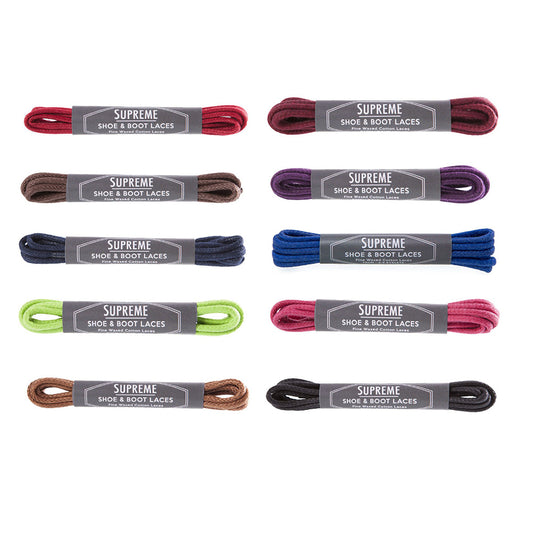Supreme Shoe Care Fine Wax Cotton Laces
