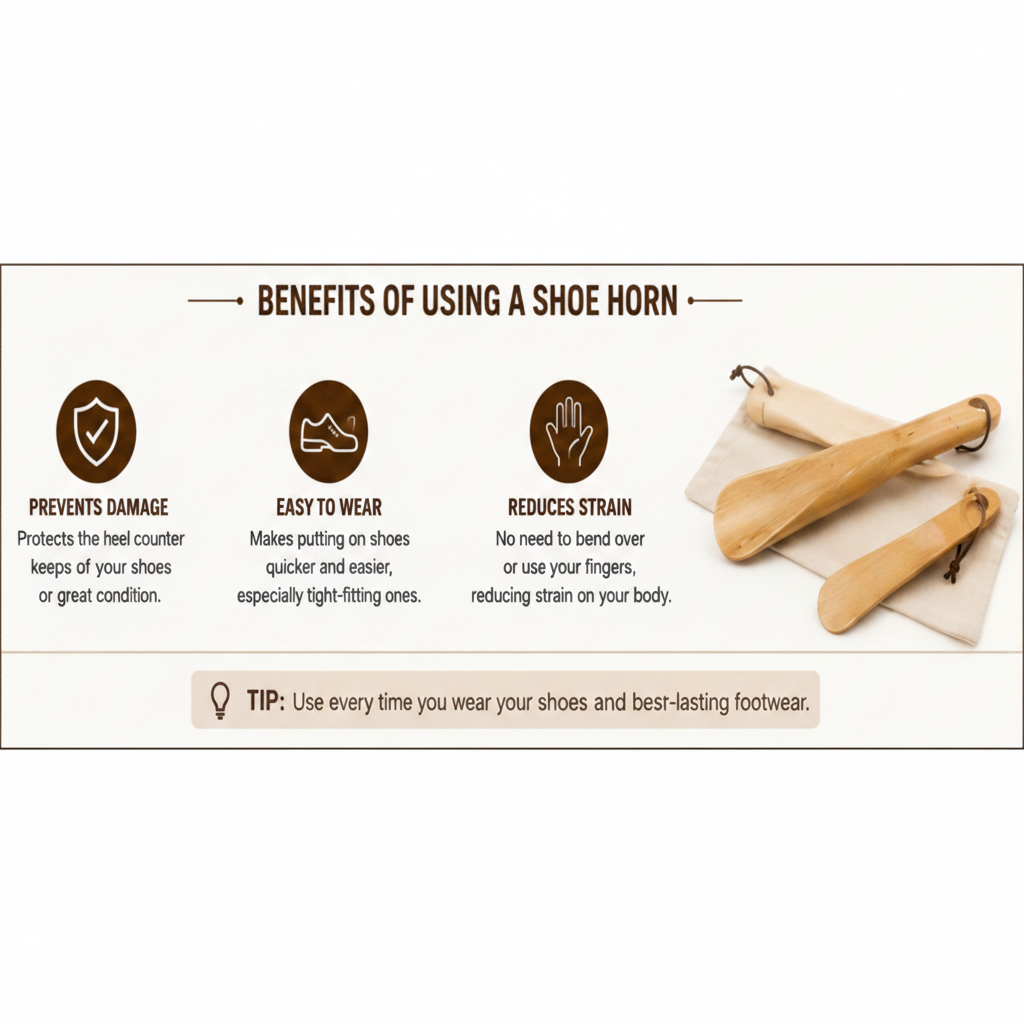 Deluxe Quality Wooden Shoe Horns Beech