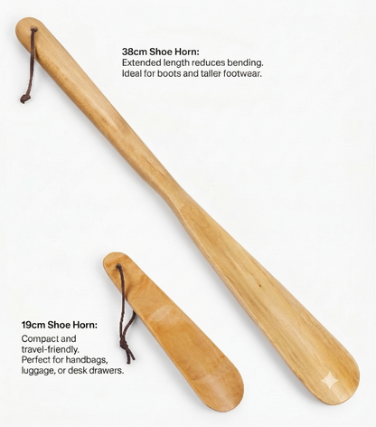 Springyard Beech Wood Shoehorns 38cm 3Pcs