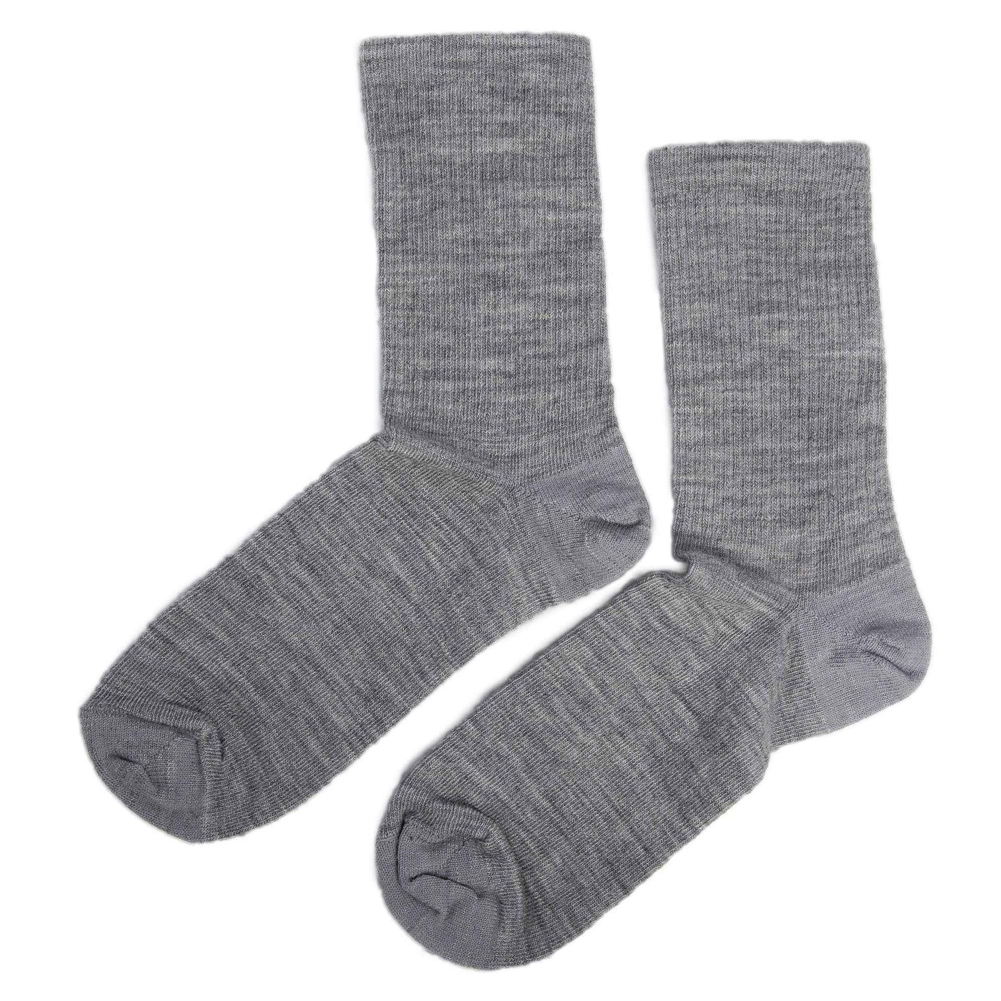 Red Wing Wool Crew Liner Socks Light Grey Wool Breathable Crew Socks