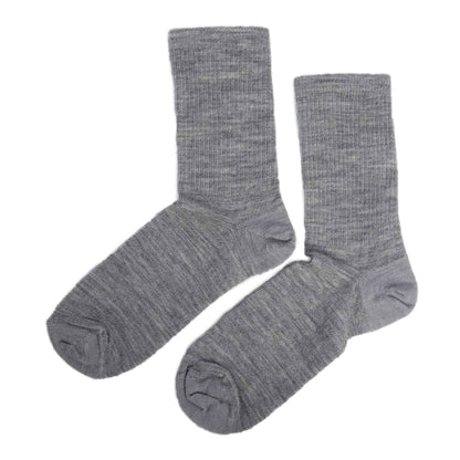 Red Wing Wool Crew Liner Socks Light Grey Wool Breathable Crew Socks