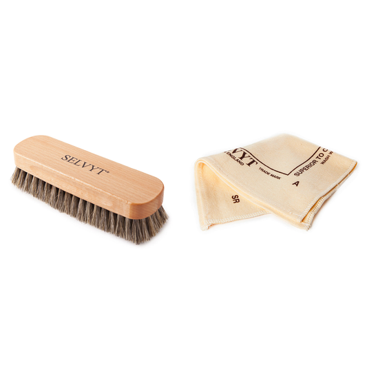 Selvyt Neutral Buffing Brush and SR Cloth