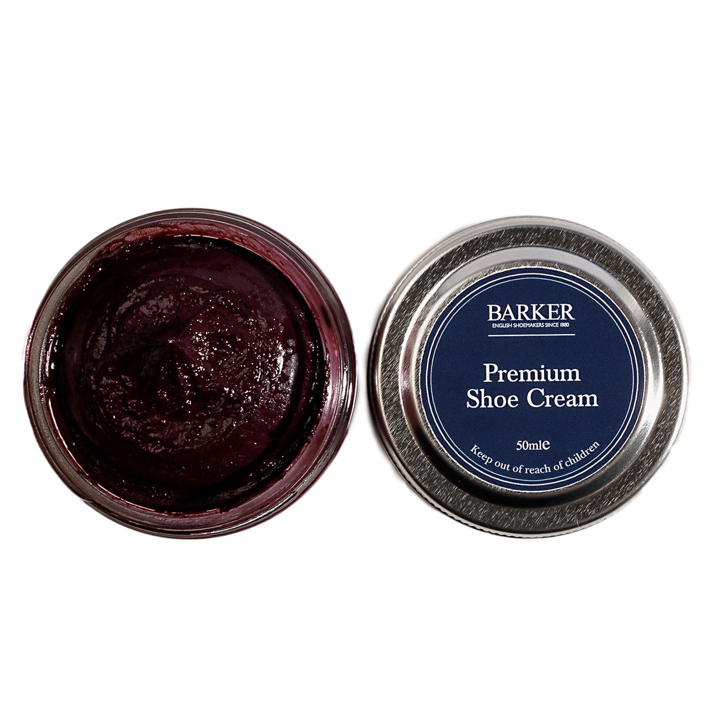 Barker Premium Shoe Polish 50ml, All Smooth and Grained Leathers