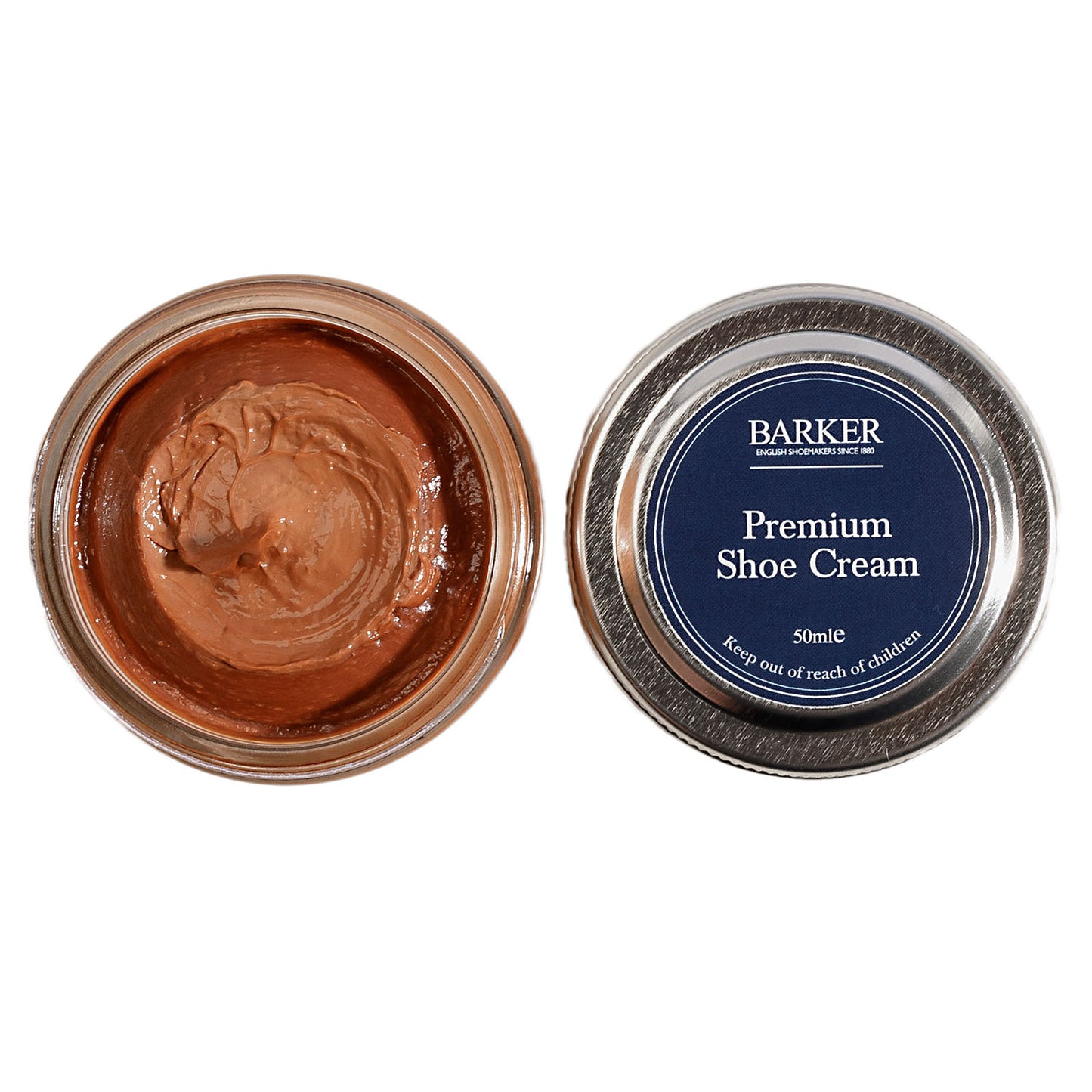 Barker Premium Shoe Polish 50ml, All Smooth and Grained Leathers