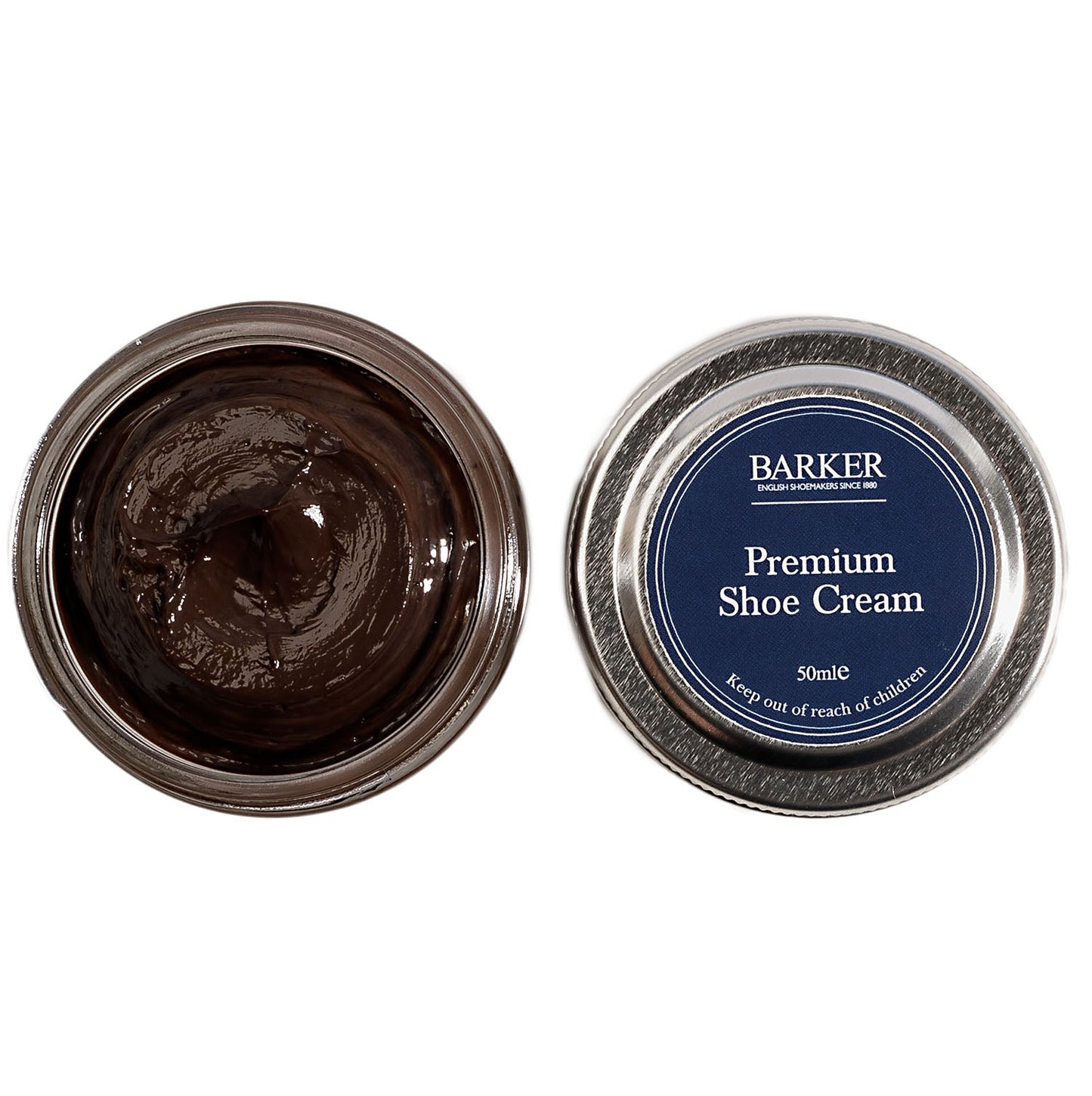 Barker Premium Shoe Polish 50ml, All Smooth and Grained Leathers