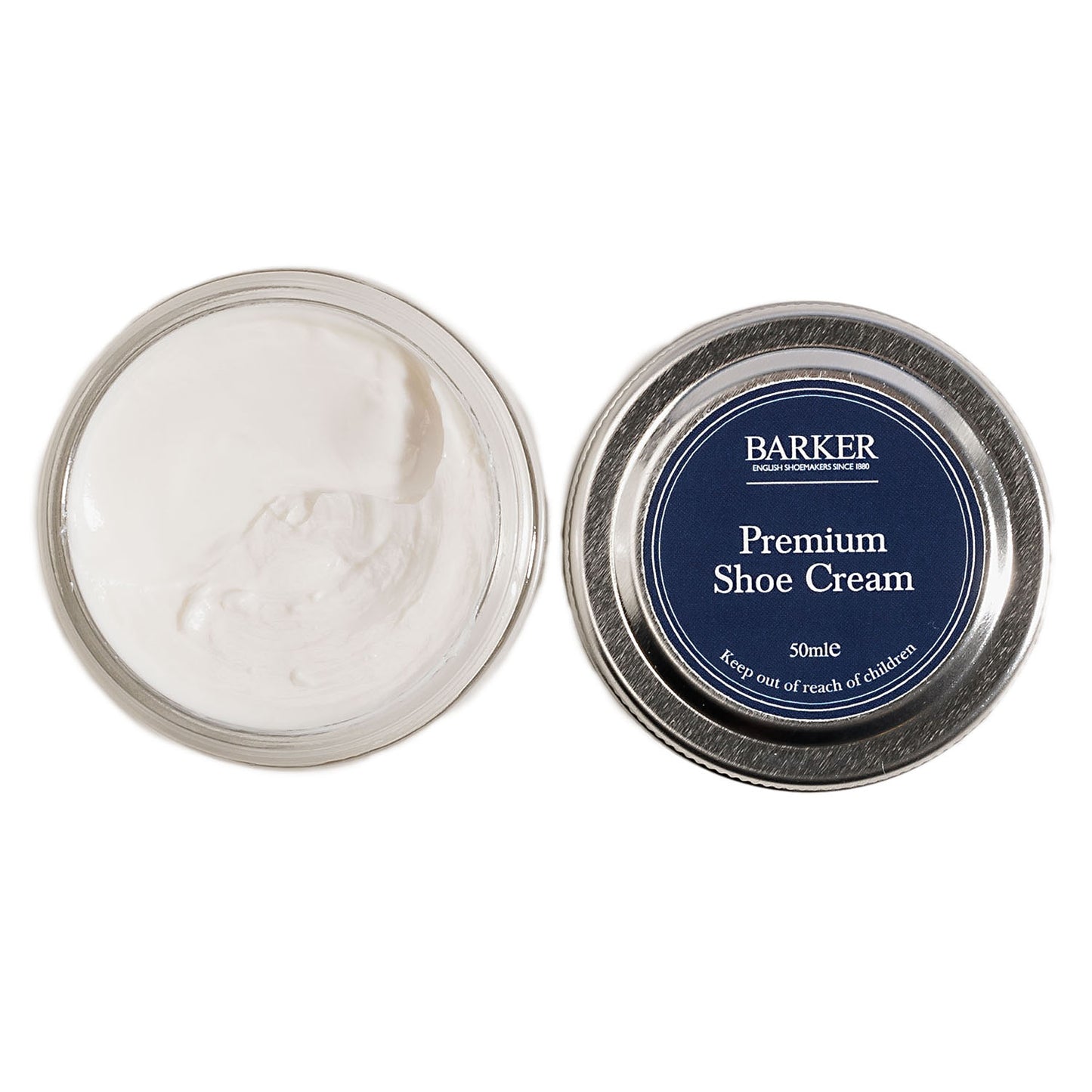 Barker Premium Shoe Polish 50ml, All Smooth and Grained Leathers