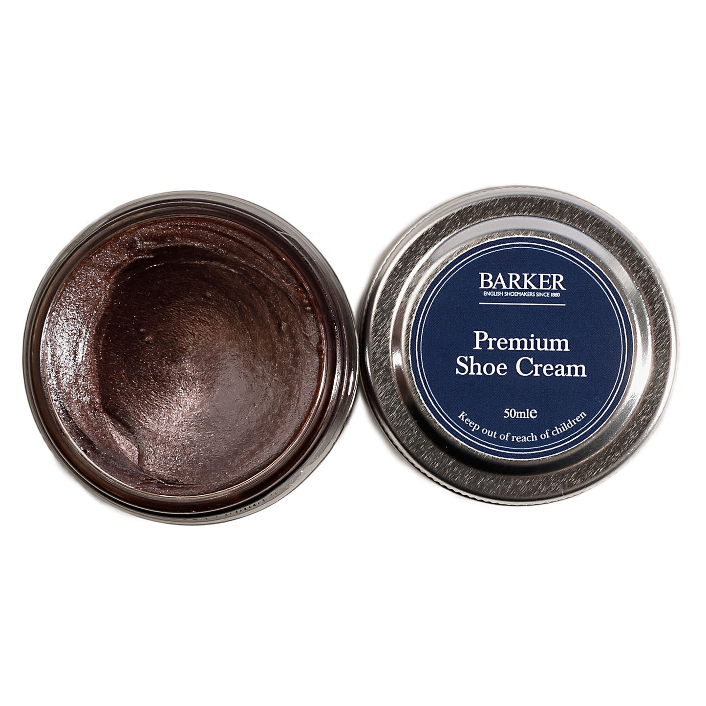 Barker Premium Shoe Polish 50ml, All Smooth and Grained Leathers