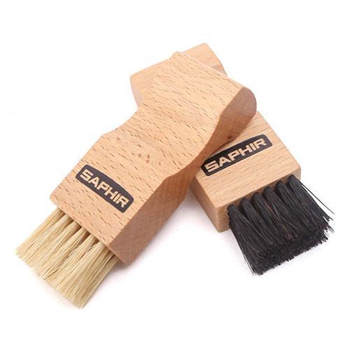 Saphir Beaute du Cuir Light Wood Pommadier Brush
