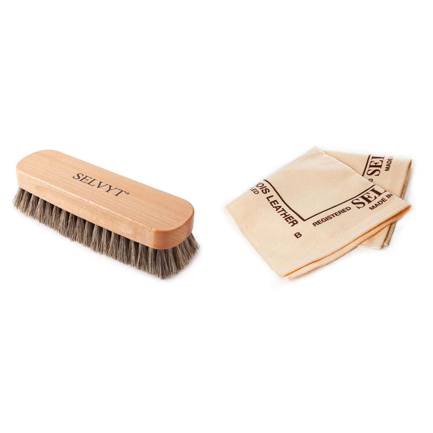Selvyt Neutral Buffing Brush and SR Cloth