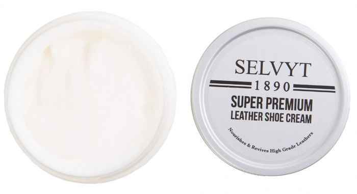 Selvyt 1890 Super Premium Leather Shoe Cream, Jar Brush and Cloth