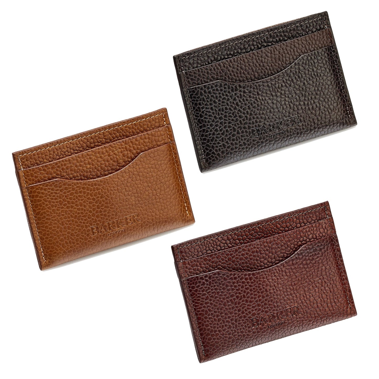 Barker Curved Leather Card Holder