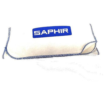 Saphir Beaute du Cuir Made in France 3 Pieces Polishing Cloths White