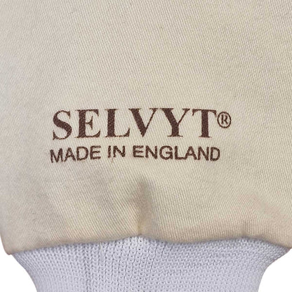 Selvyt SR Cream Cotton Polishing Mitt with Lining for Shoes & Leather