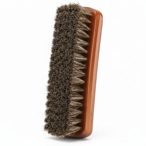 G.H. Bass Buffing Brush Natural Horsehair Shine Shoes & Boots Easily
