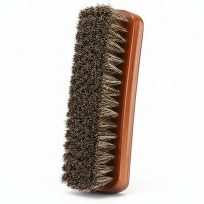 G.H. Bass Buffing Brush Natural Horsehair Shine Shoes & Boots Easily