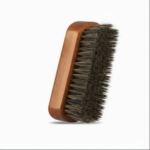 G.H. Bass Buffing Brush Natural Horsehair Shine Shoes & Boots Easily