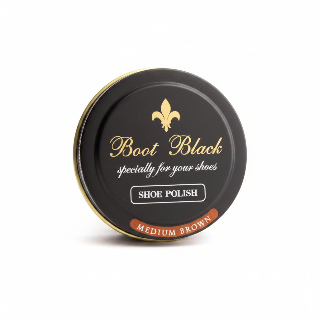 Boot Black Wax Shoe Polish 50ml